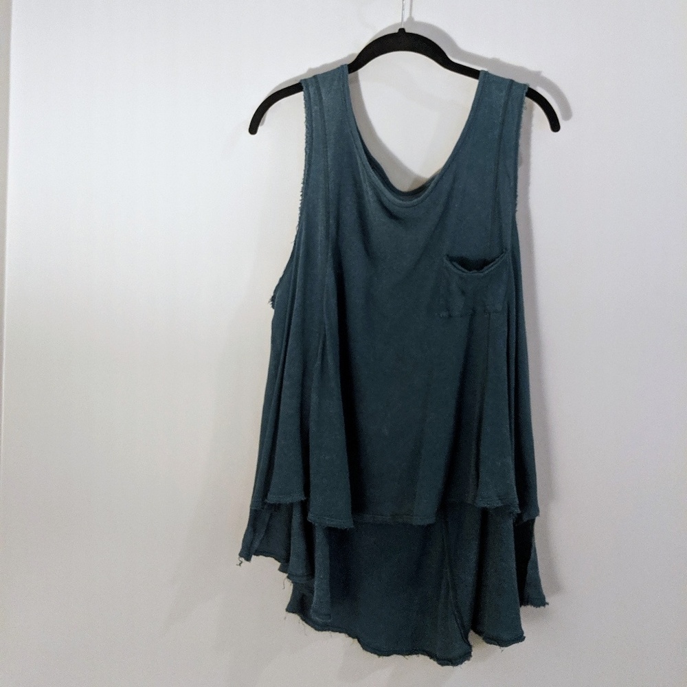 Free People Distressed Pocket Tank